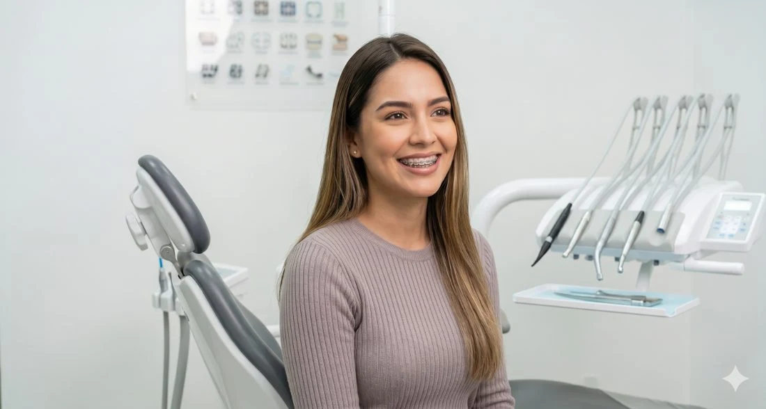 Adulta con brackets Ortocentro Cariari